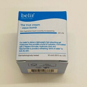NWT belif Aqua Bomb True Cream Moisturizer Mini 10 ml/0.33 oz